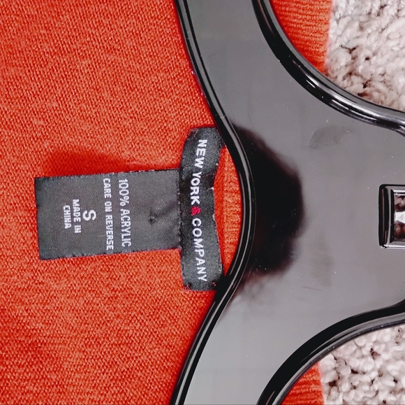 New York & Company Burnt Orange Cardigan Size Small - Picture 3 of 3